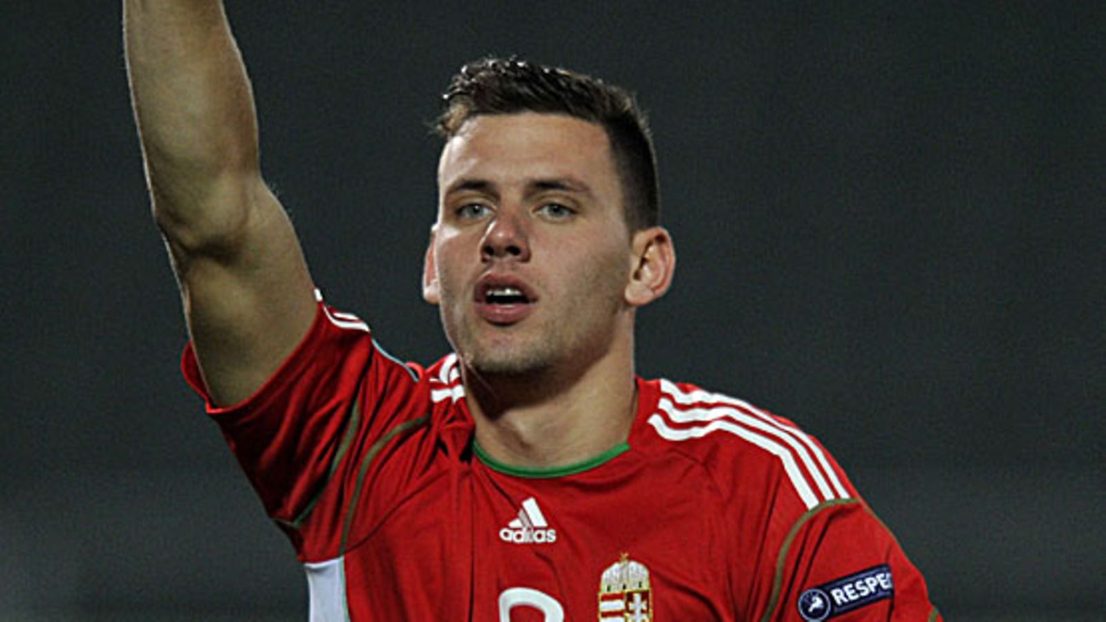 Ádám Szalai, kuva:EPA/TIBOR ILLYES