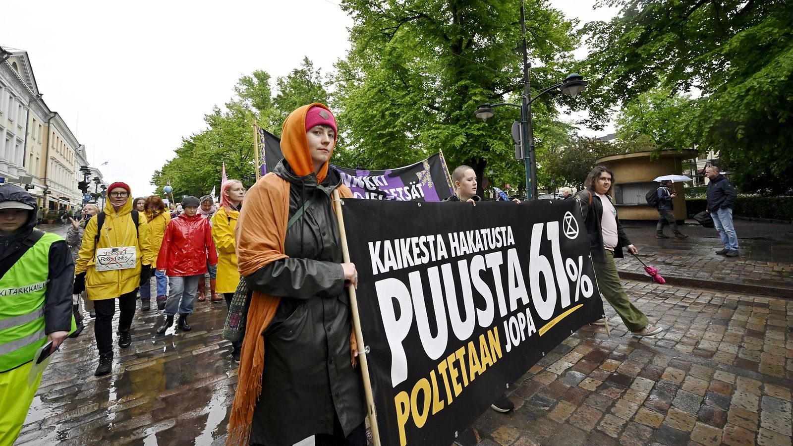 LK 11.6.2025 Elokapinan Kulovalkea-suurmielenosoitus Helsingissä 11. kesäkuuta 2025.