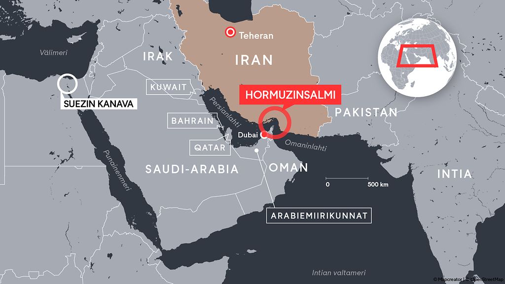 Ainakin kaksi alusta kulkenut Hormuzinsalmella saarrosta huolimatta