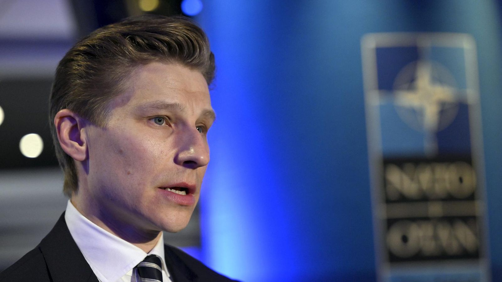 Puolustusministeri Antti Häkkänen Naton huippukokouksessa Alankomaiden Haagissa 24. kesäkuuta 2025.