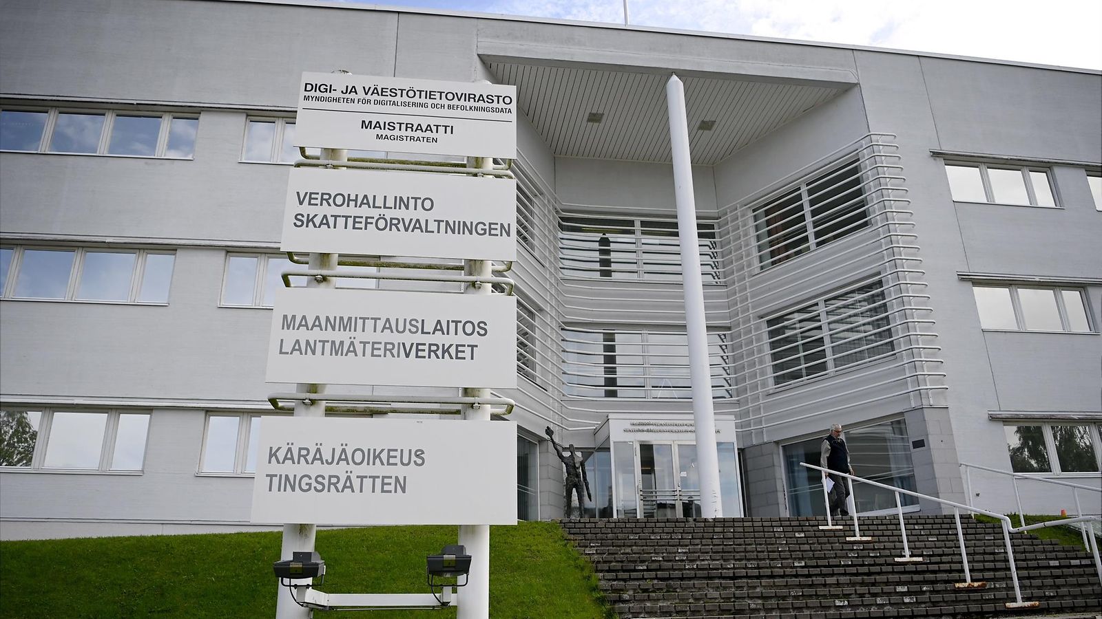 Pohjanmaan käräjäoikeuden Kokkolan kanslia 3. elokuuta 2020.
