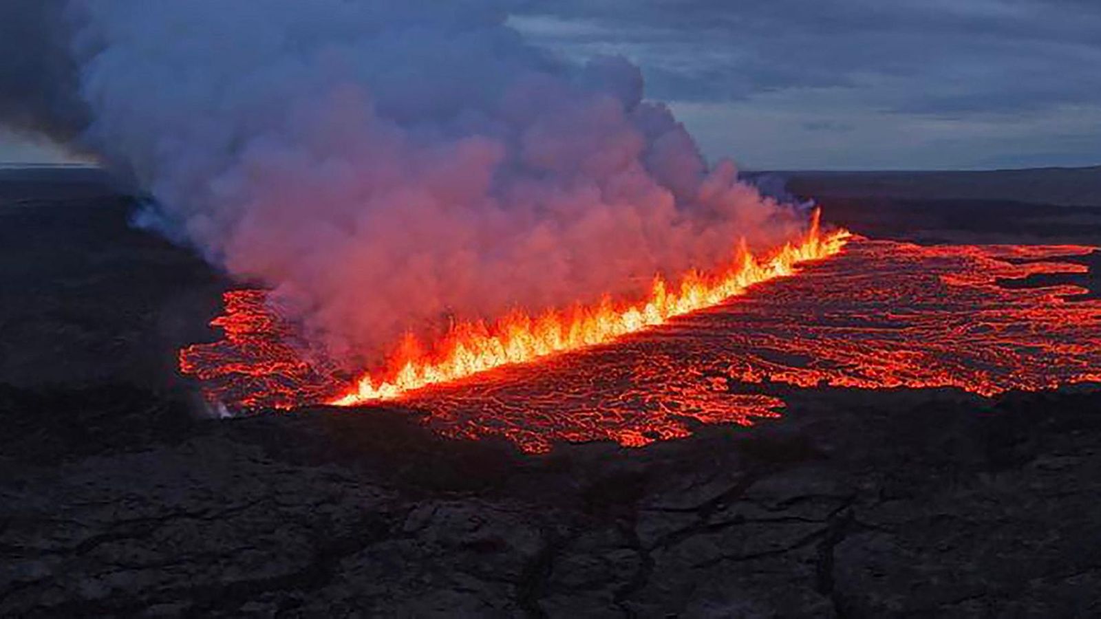 LK tulivuorenpurkaus islanti