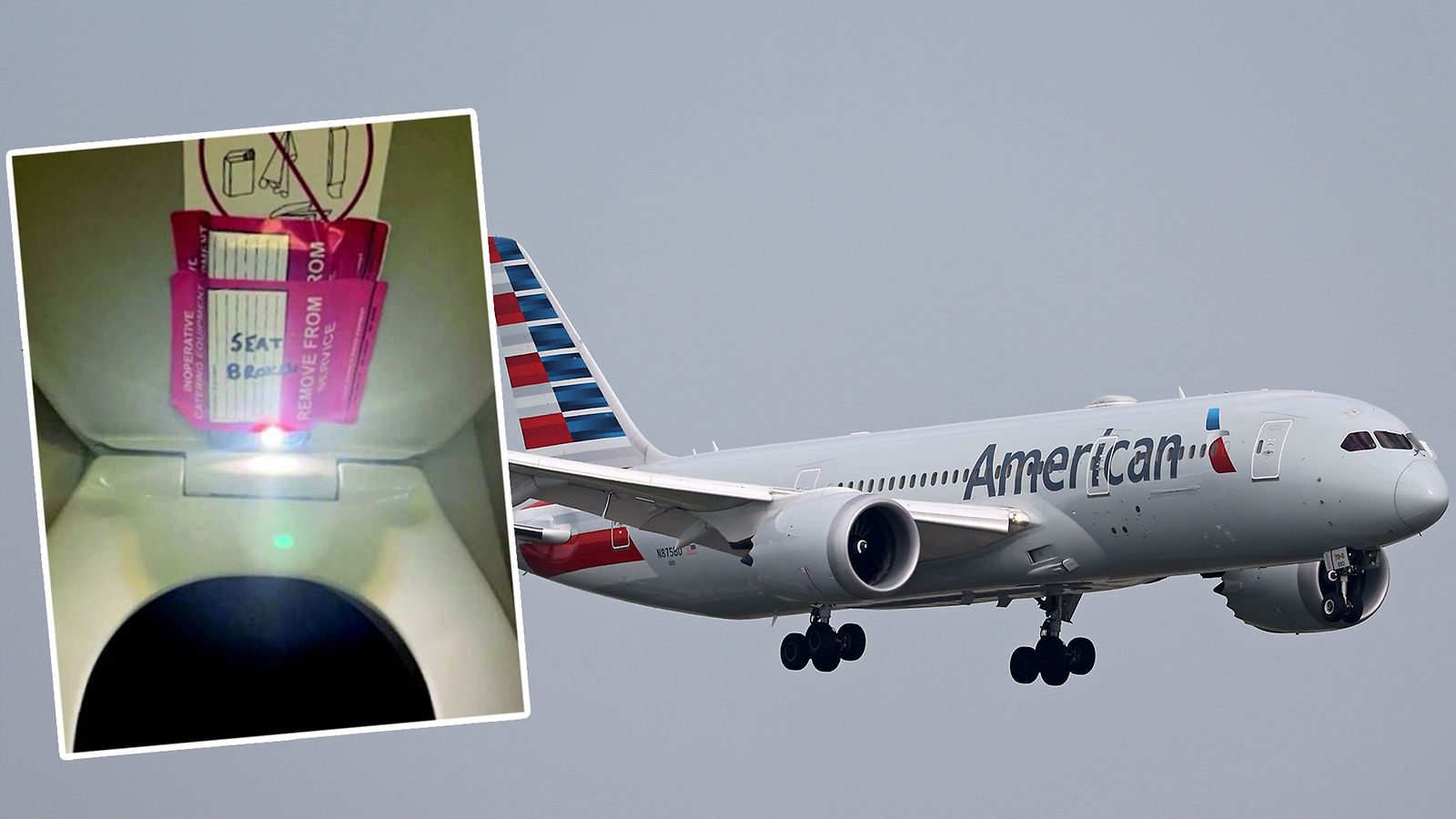 American Airlines salakuvaus