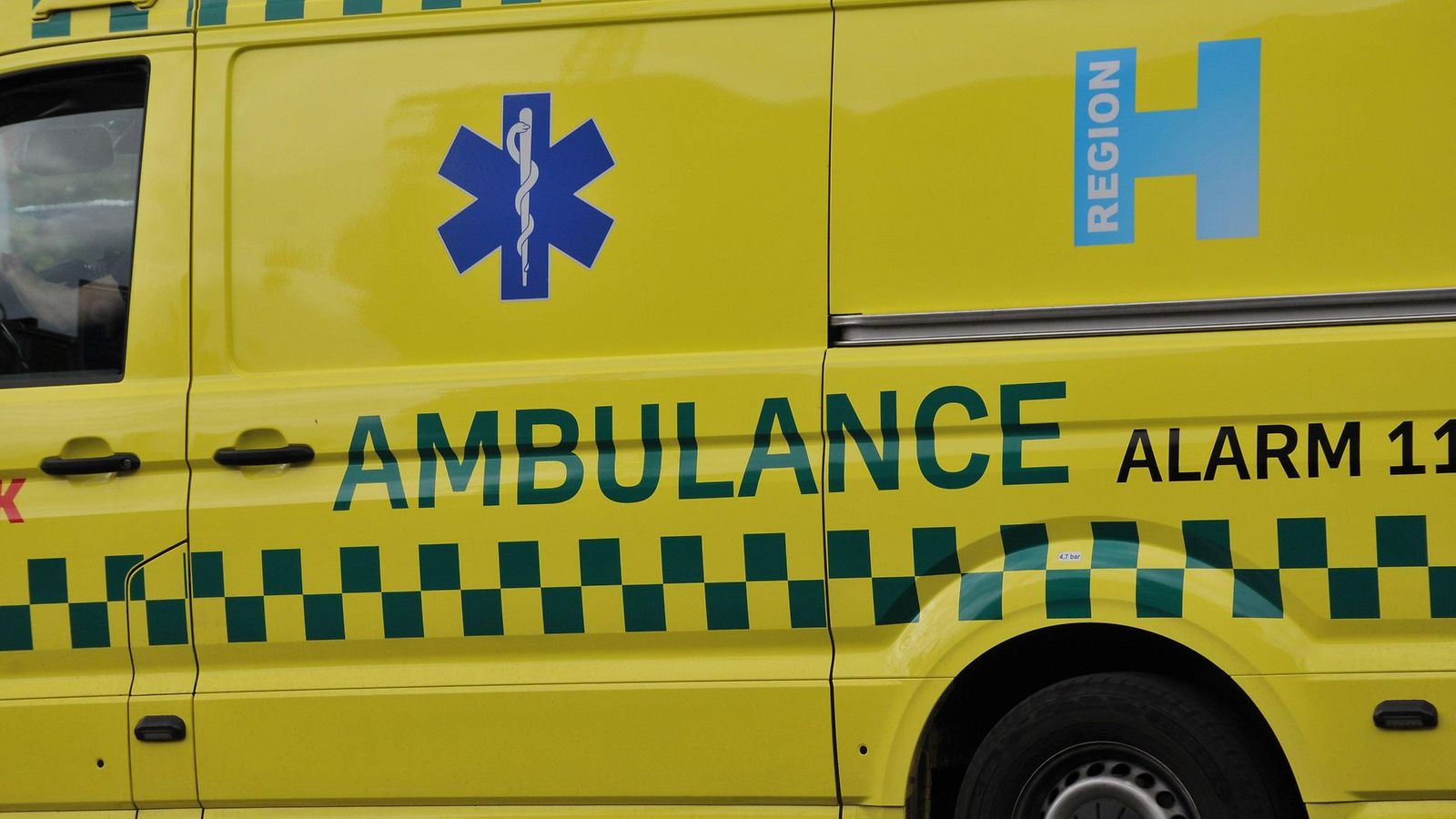 AOP Tanskalainen ambulanssi Kööpenhaminassa.