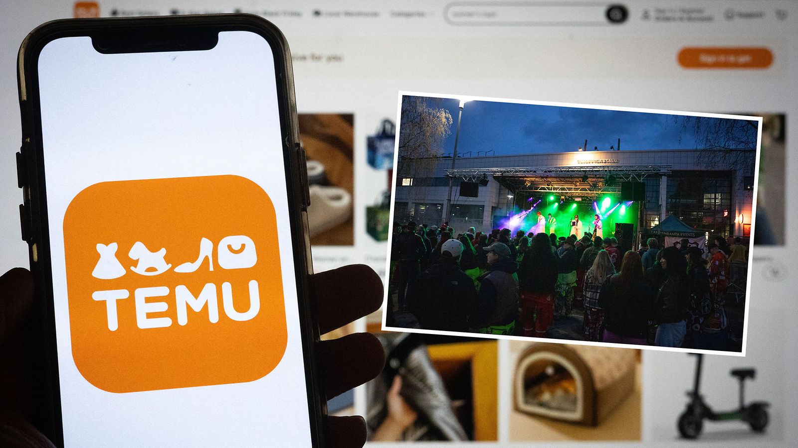 Pikkukuvassa Kuvassa TeMun Saunayö-tapahtuma, avoin ulkoilmafestivaali, joka järjestetään vuosittain LUTin kampuksen edessä.