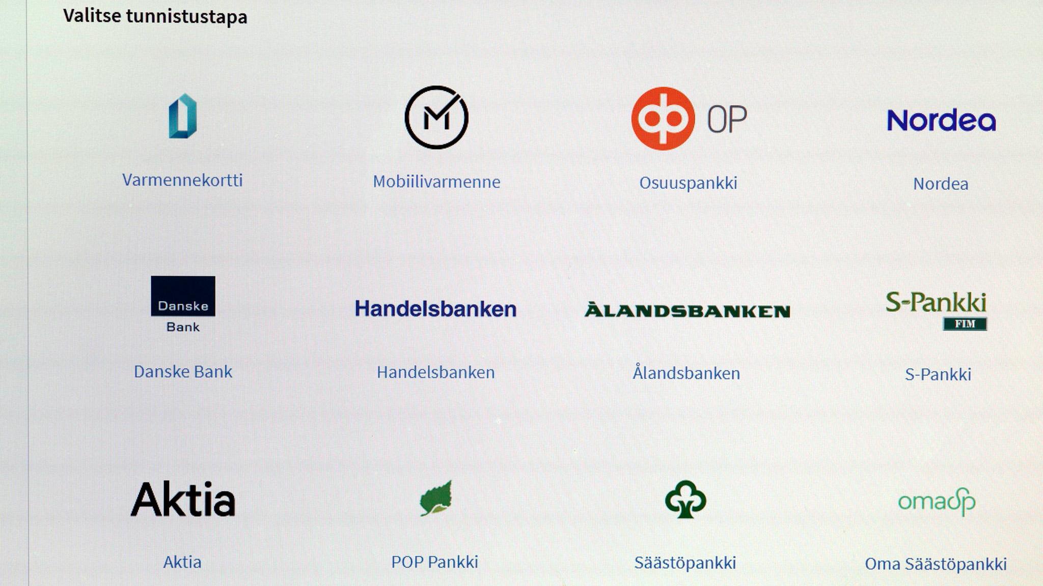 aop vahva tunnistautuminen mobiilivarmenne varmennekortti pankkitunnukset