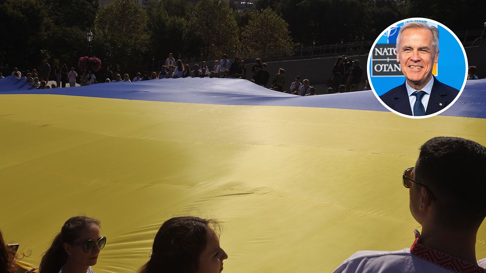 Kanadan presidentti Mark Carney vierailee Ukrainassa