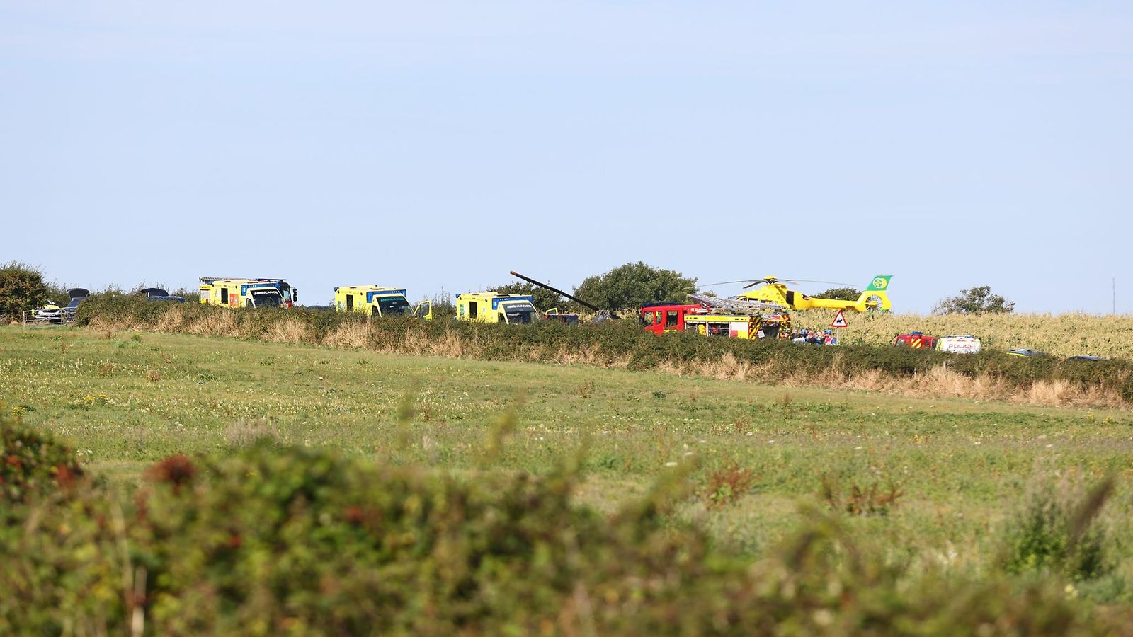 AOP Helikopteri syöksyi maahan Shanklinissa Isle of Wightilla Britanniassa 25. elokuuta 2025