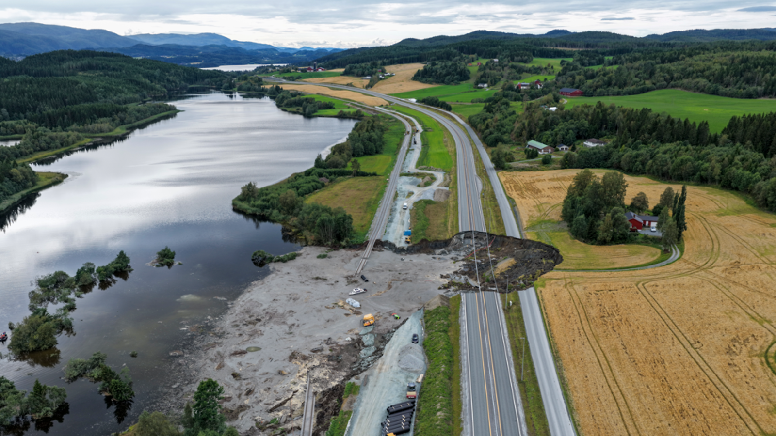 AOP Norjan maanvyöry Levanger 30.8.2025
