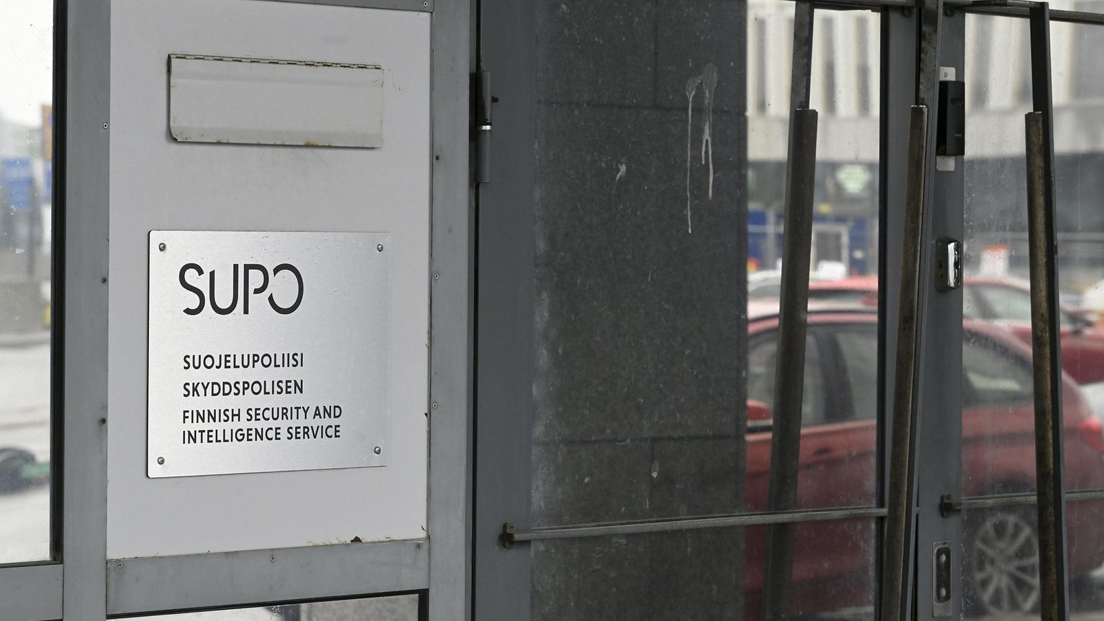 Suojelupoliisin (Supo) päätoimipiste Helsingissä 23. toukokuuta 2025 osoitteessa Katajanokanlaituri 3.