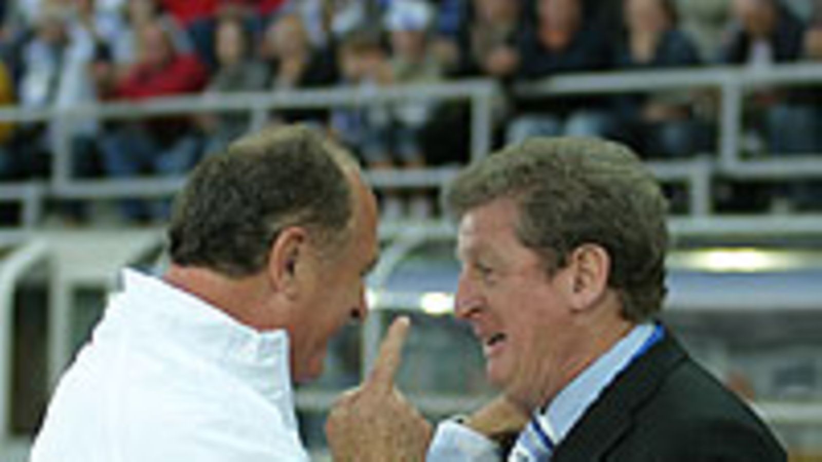Luis Felipe Scolari, (vas.), ja Roy Hodgson, Suomi-Portugali, Photo: Lauri Ouvinen/MTV3