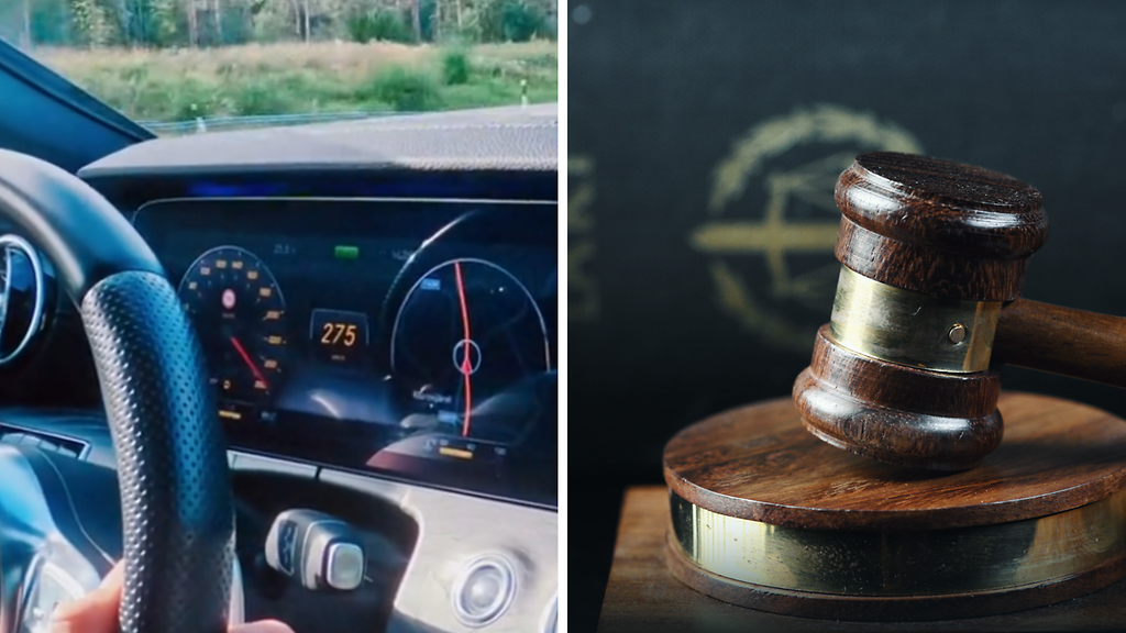 Mies ajoi 275 kilometriä tunnissa ja jakoi videon TikTokissa – poliisi ei ollut mielissään