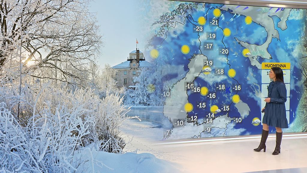 Pakkaspiikki iskee – eteläänkin liki 30 asteen pakkasia viikonloppuna