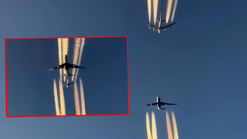 Ruuhka pakotti matkustajakoneet hurjaan ohitukseen: 