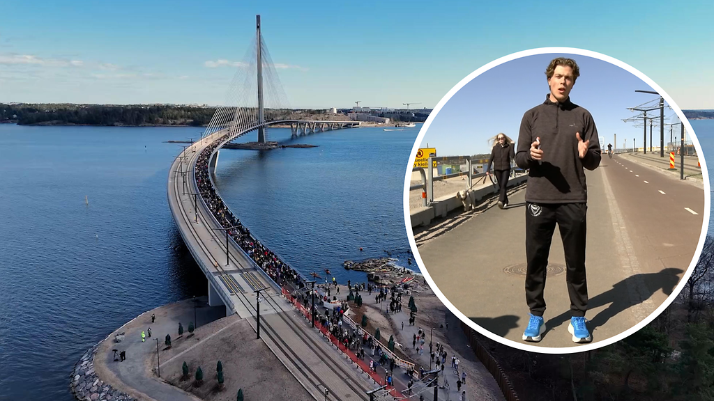 MTV testasi, kuinka kauan kestää kävellä Suomen pisimmän sillan yli
