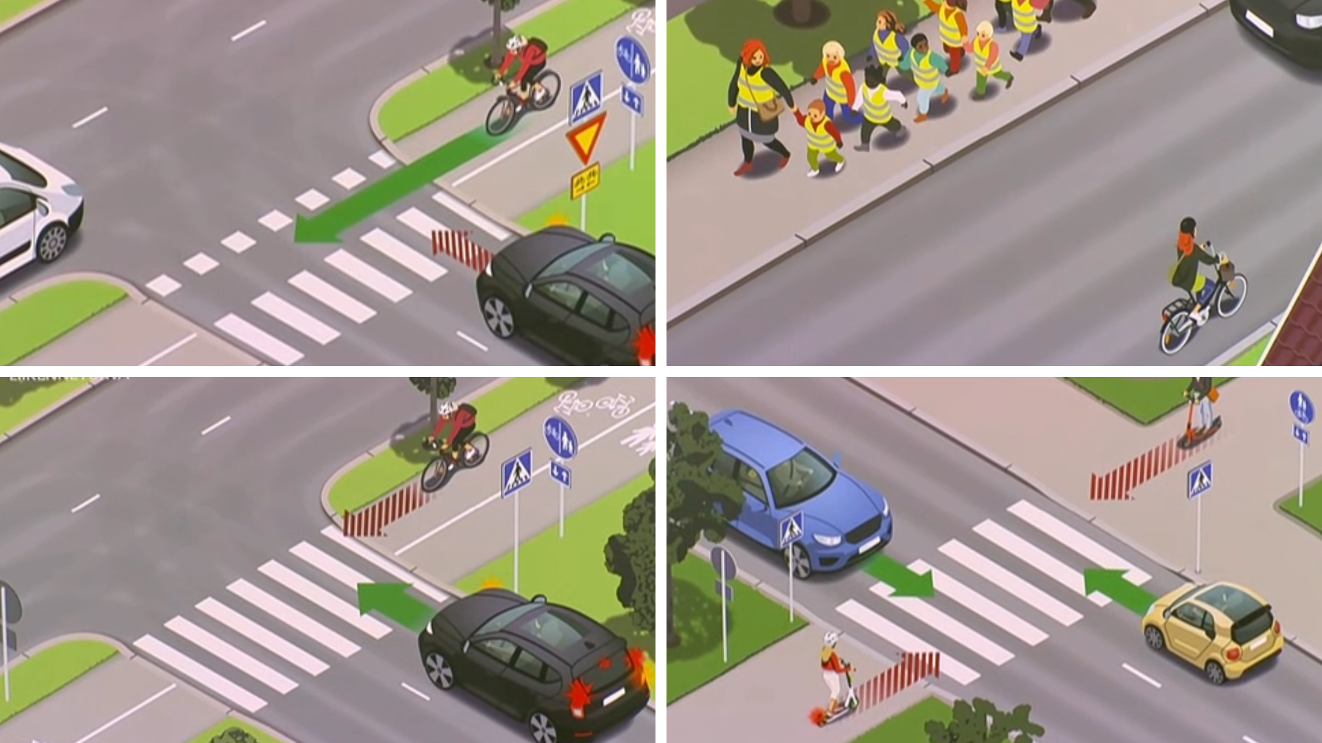 erilaiset liikennetilanteet liikenneturva