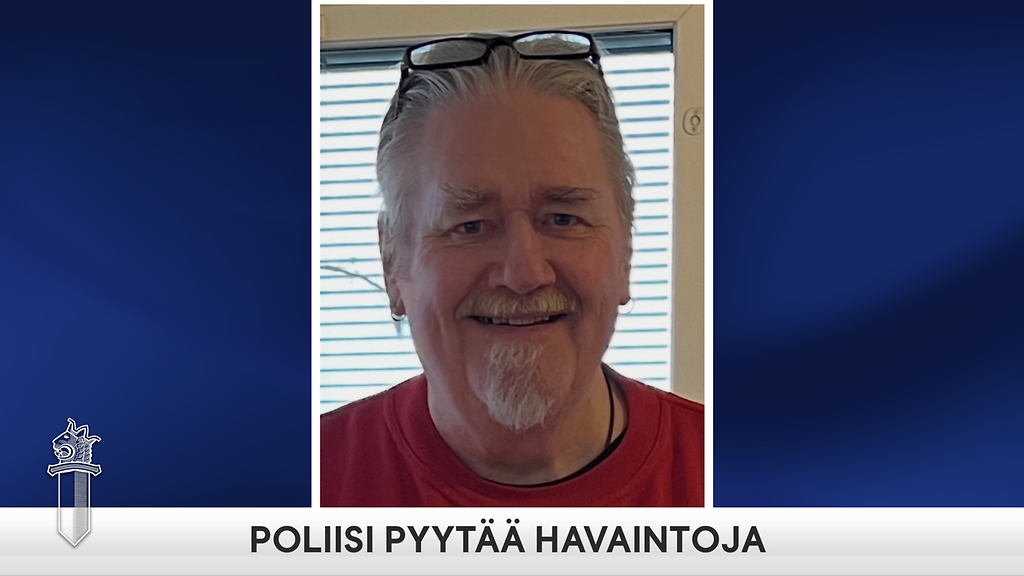 Oletko nähnyt häntä? Helsingissä kadonnut 69-vuotias mies