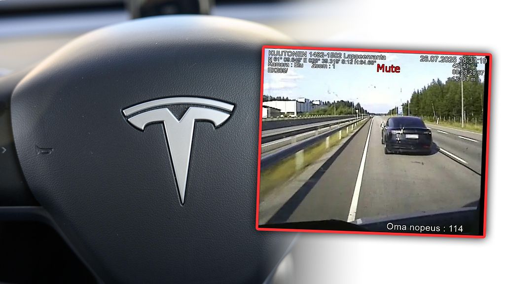 Poliisi kohtasi yllätyksen: Tesla ajeli itsekseen kuutostiellä kuljettajan sammuttua rattiin