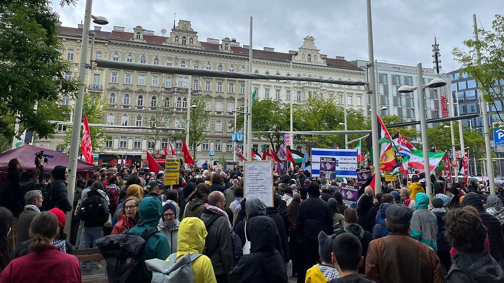 Viisukaupunki Wienissä iso Israel-protesti, MTV paikalla