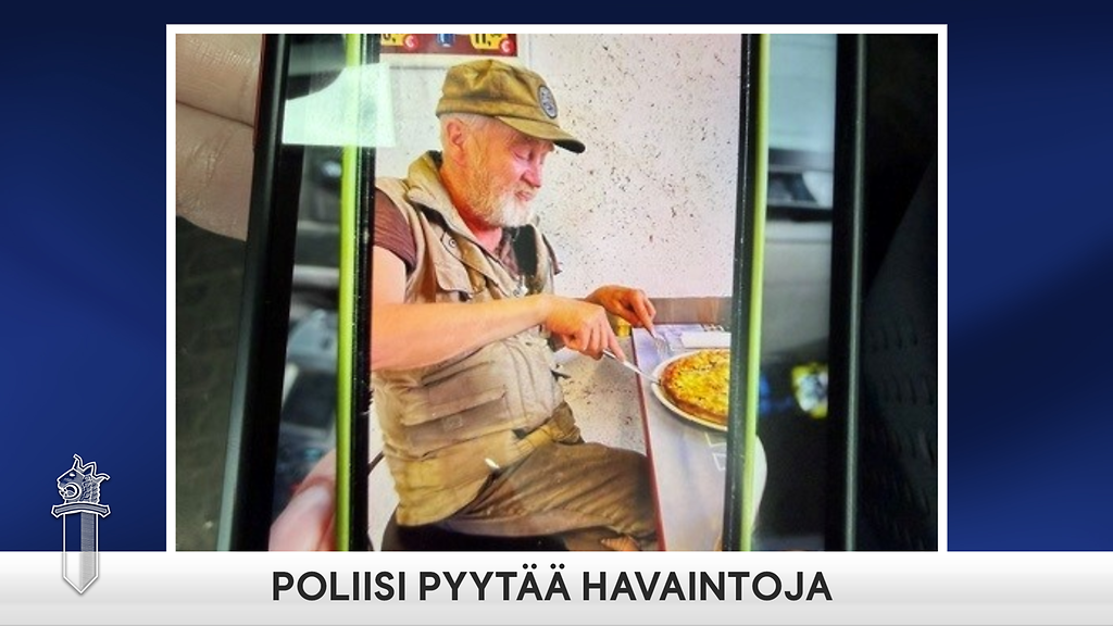 Poliisi pyytää havaintoja Vantaalla kadonneesta 64-vuotiaasta miehestä