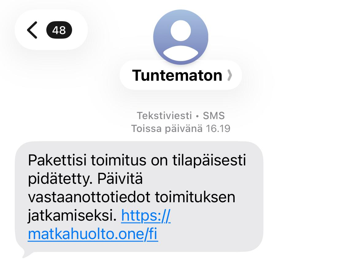 pakettihuijaus MTV