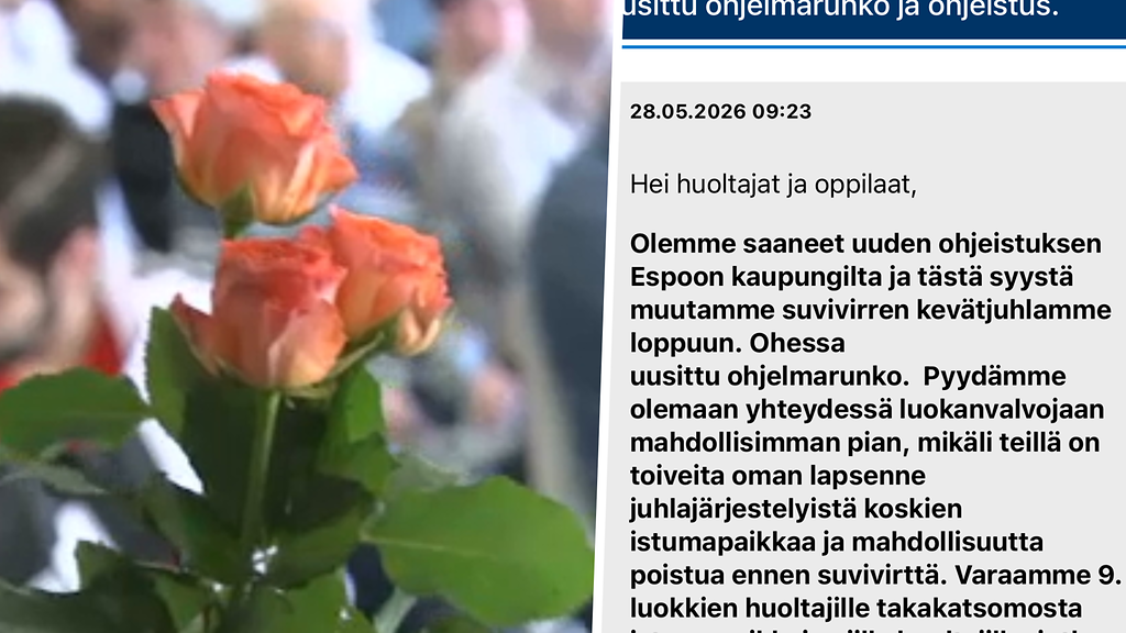 Suvivirsi-kohu johtaa muutoksiin: Espoon koulujen kevätjuhliin uusi ohjeistus