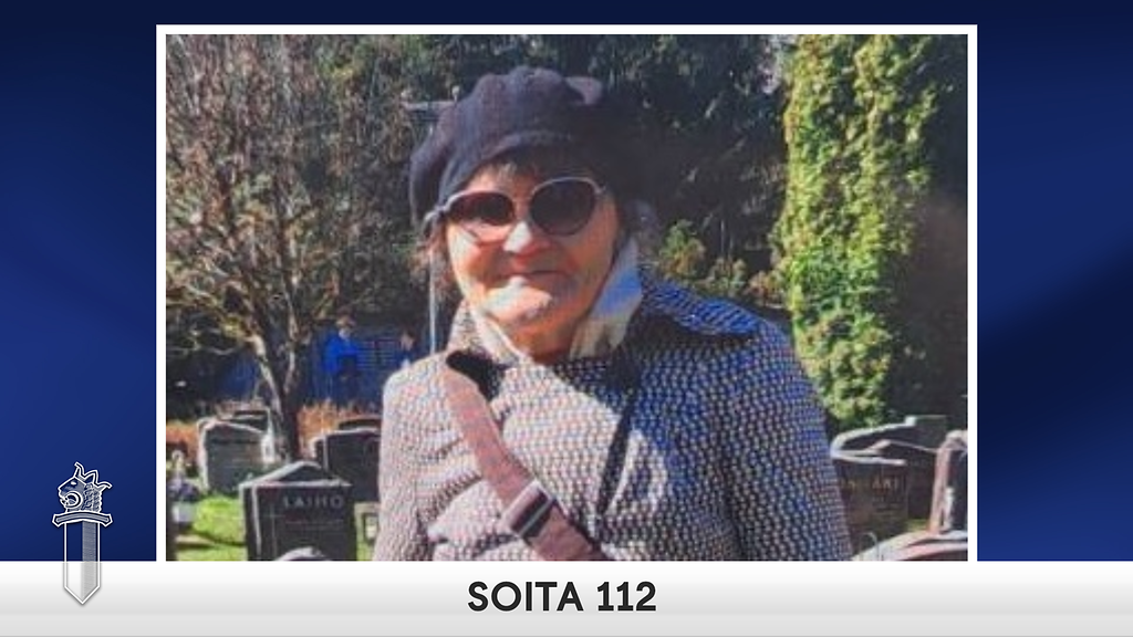 Nainen kateissa Helsingissä: Jos näet hänet, soita 112