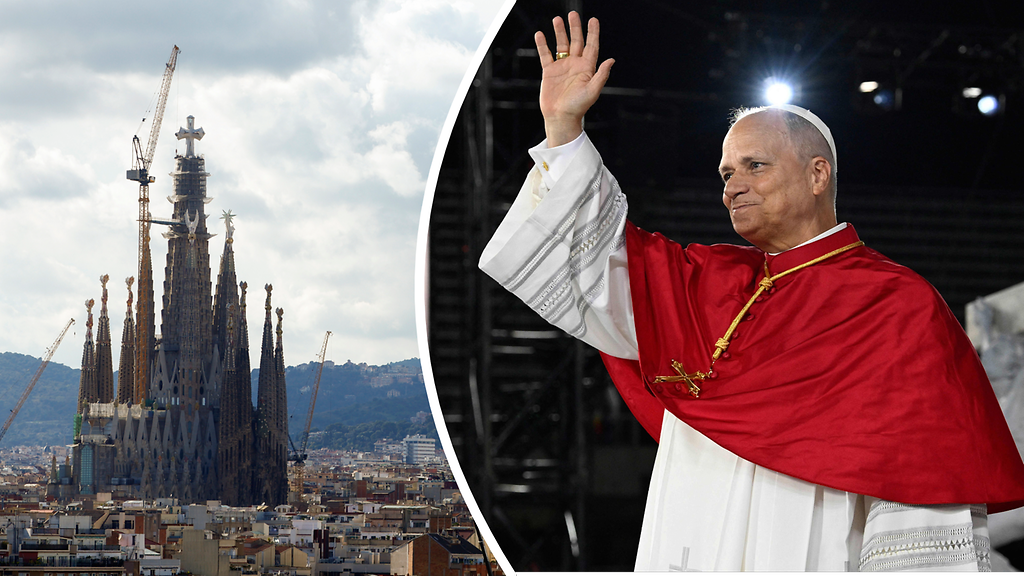 Paavi siunaa Sagrada Familia -kirkon uuden tornin