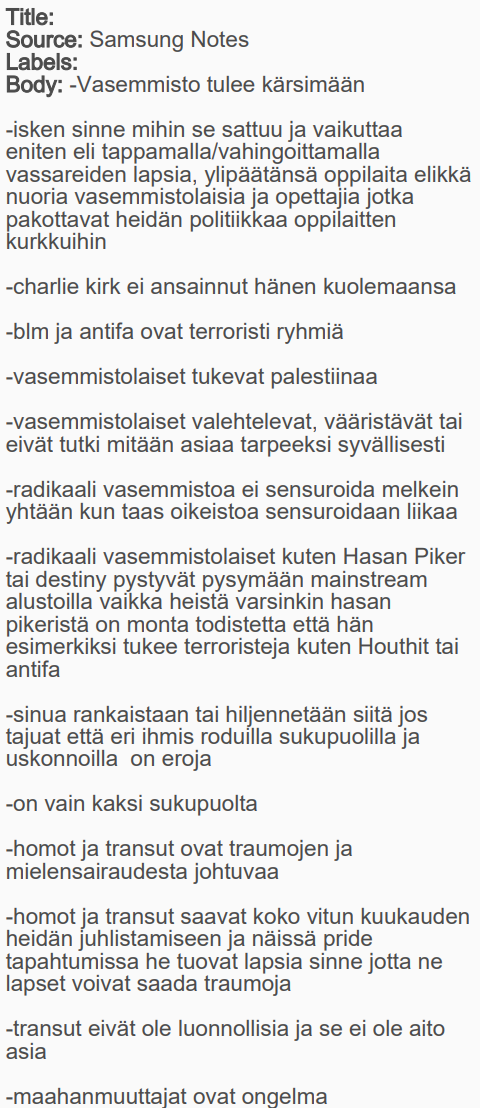 hyökkääjänmuistiinpanot
