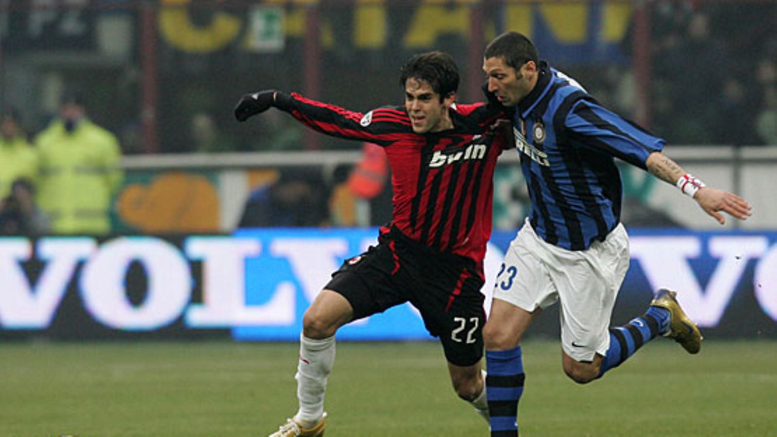 Kaka ja Marco Materazzi, kuva: New Press/Getty Images