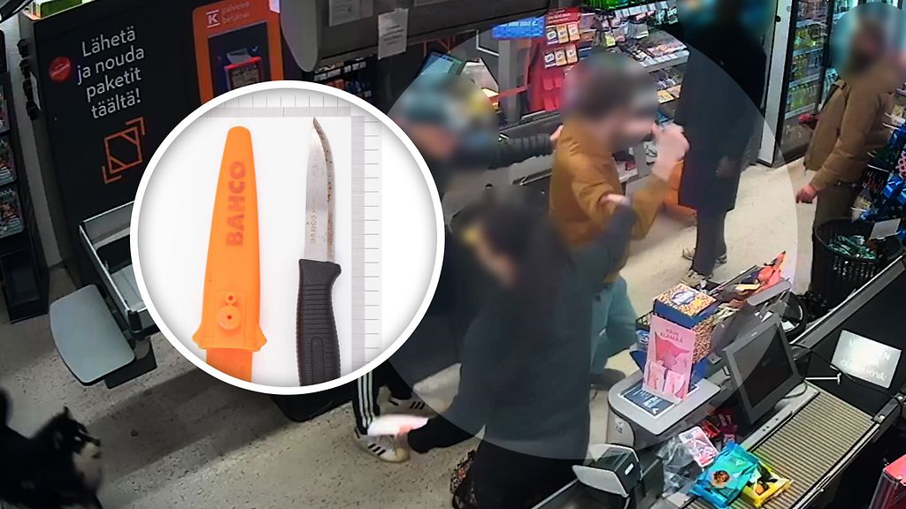 Rohkea naismyyjä taltutti näpistelevän puukkopukarin Naantalissa – katso video