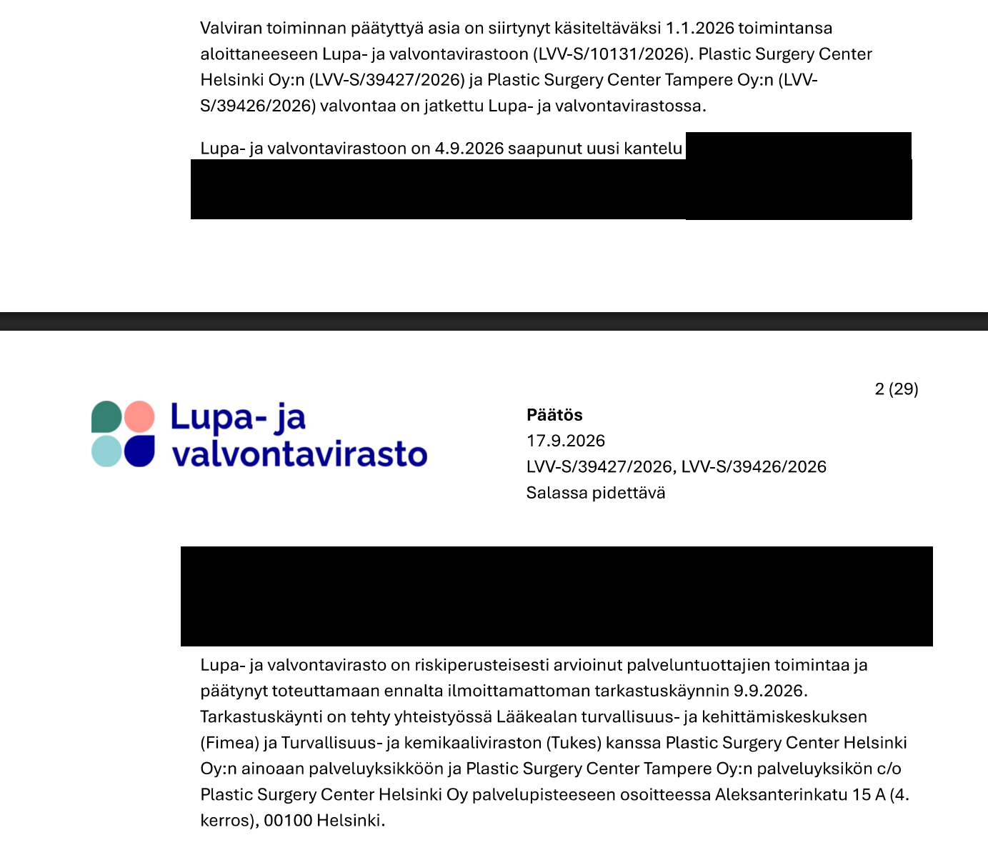 LLV PSC