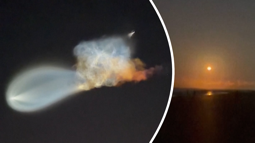 Silminnäkijä tallensi: Tonnien rahtilastia kantava raketti värjäsi yötaivaan taianomaisesti