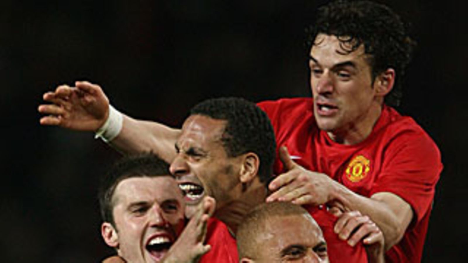 Wes Brown; Owen Hargreaves; Rio Ferdinand; Michael Carrick, kuva: Clive Brunskill / Getty