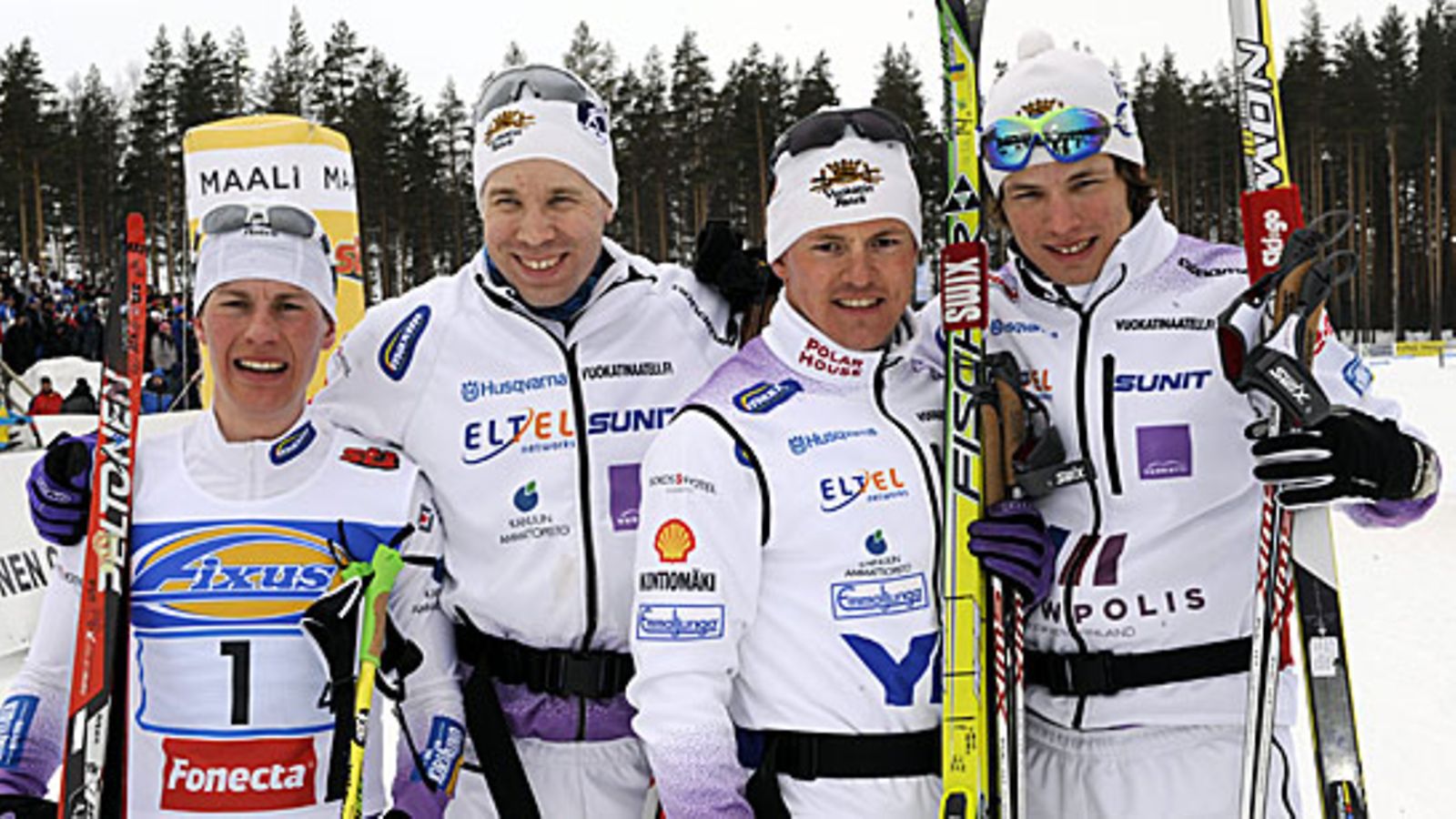 Teemu Härkönen, Olli Ohtonen, Sami Jauhojärvi ja Martti Jylhä, kuva:Lehtikuva/Timo Jaakonaho