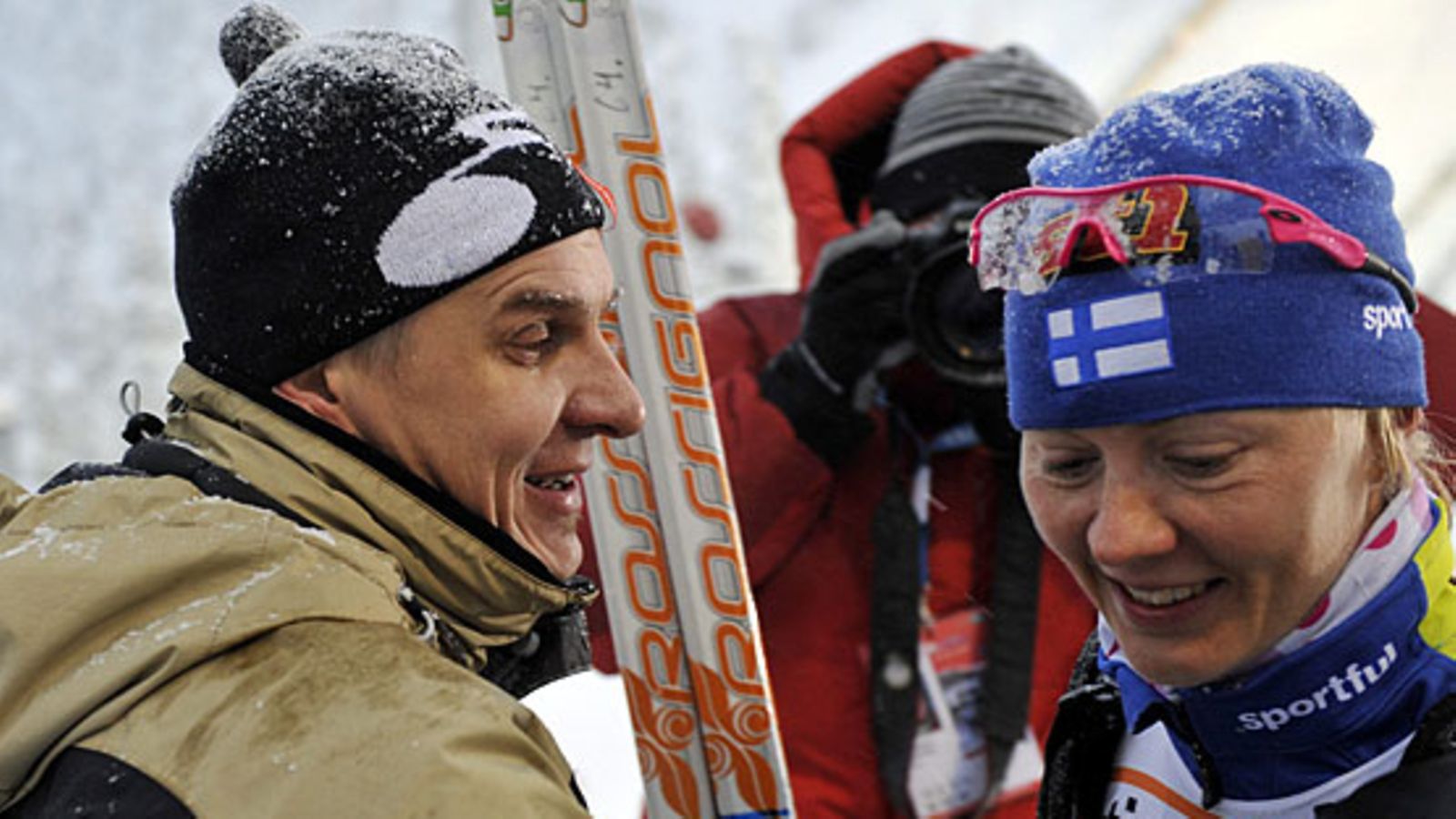 Jarmo Riski ja Virpi Kuitunen, kuva: Lehtikuva