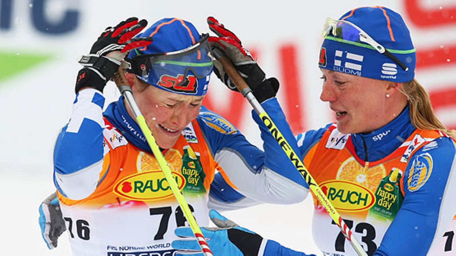 Aino-Kaisa Saarinen ja Virpi Kuitunen, kuva: Alexander Hassenstein/Bongarts/Getty Images