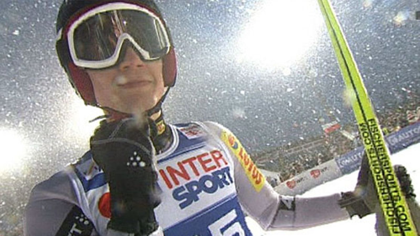 Kamil Stoch juhlii Zakopanessa