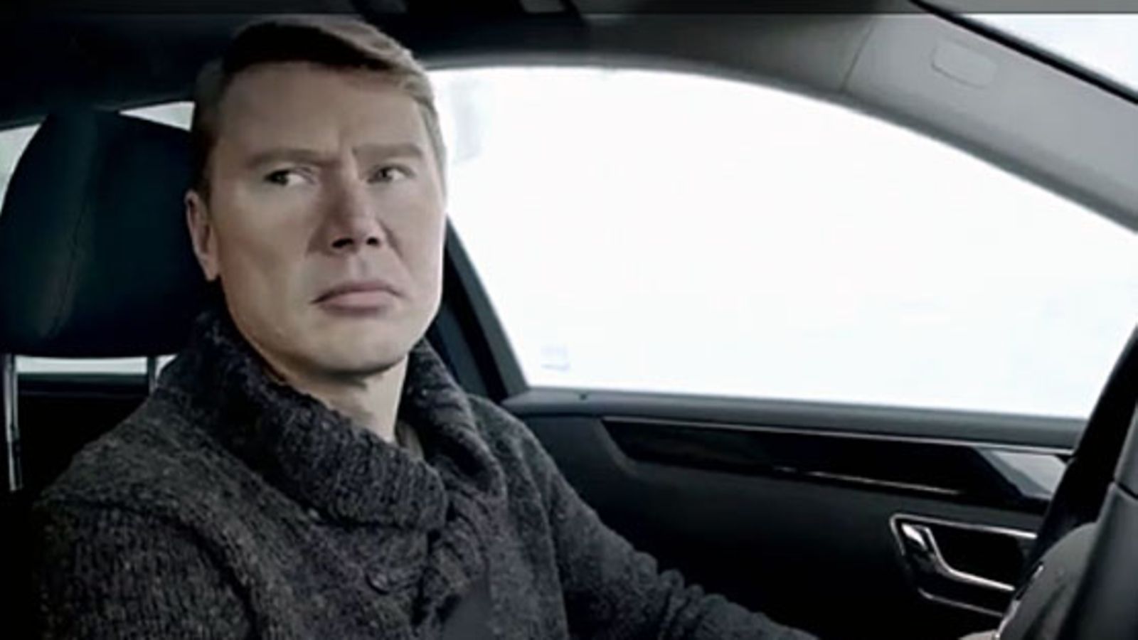 Mika Häkkinen Mercedes-Benzin mainoksessa, kuva: YouTube