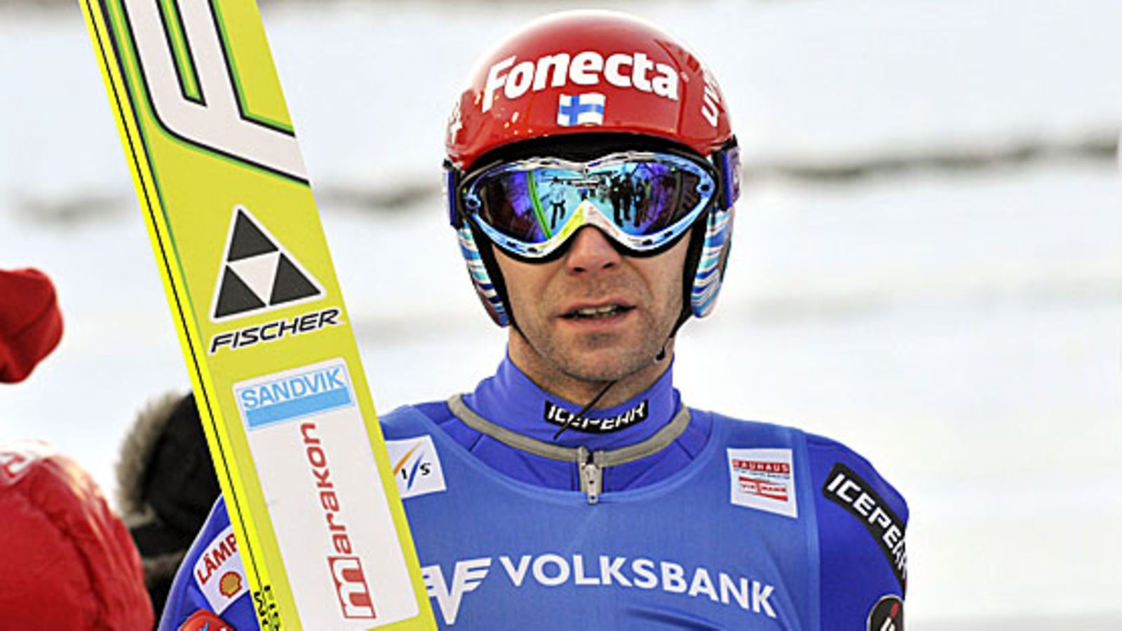 Janne Ahosen karsintahyppy hylättiin Rukalla.