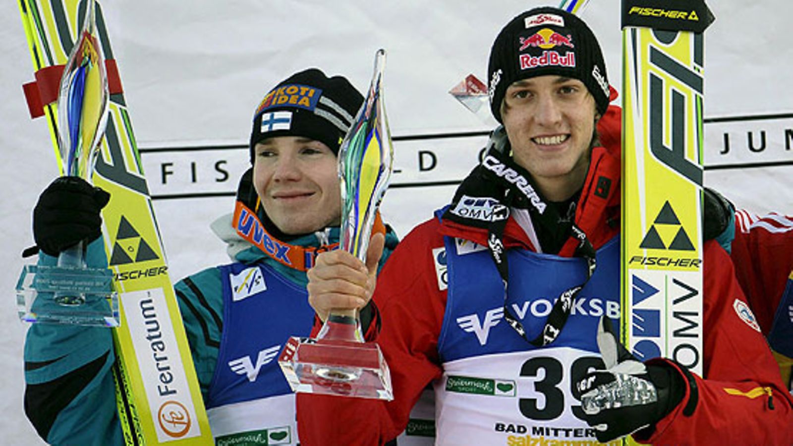 Harri Olli, Gregor Schlierenzauer, kuva: EPA/BARBARA GINDL