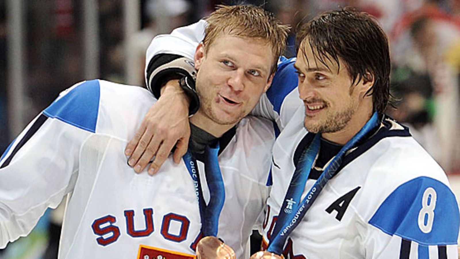 Mikko Koivu ja Teemu Selänne, kuva: Harry How/Getty Images