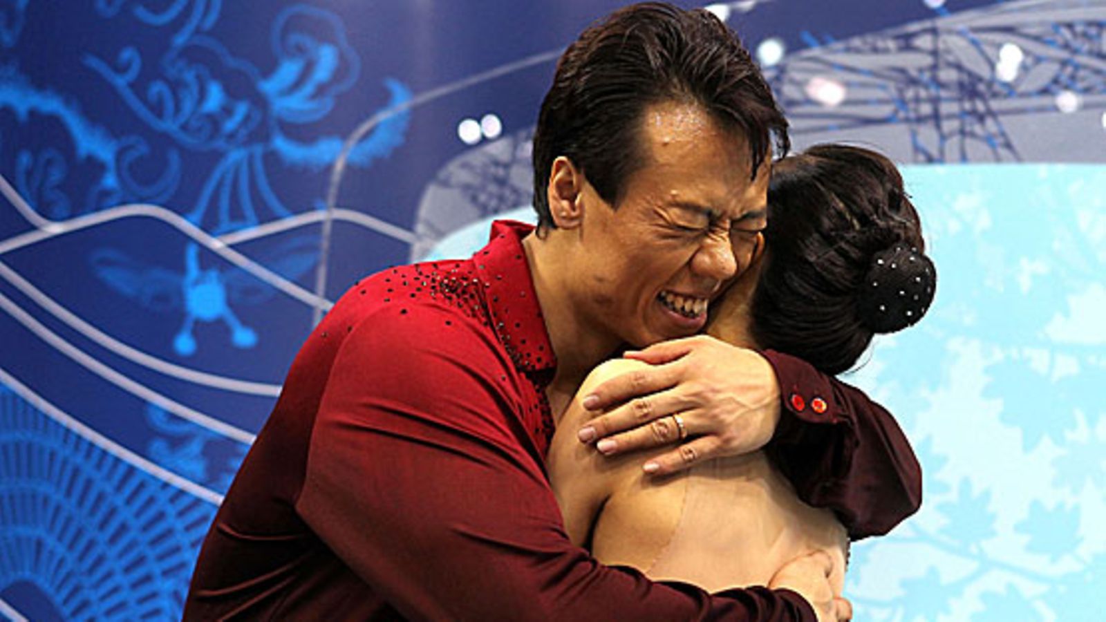 Olympiavoittajat Hongbo Zhao ja Xue Shen, kuva: Matthew Stockman/Getty Images
