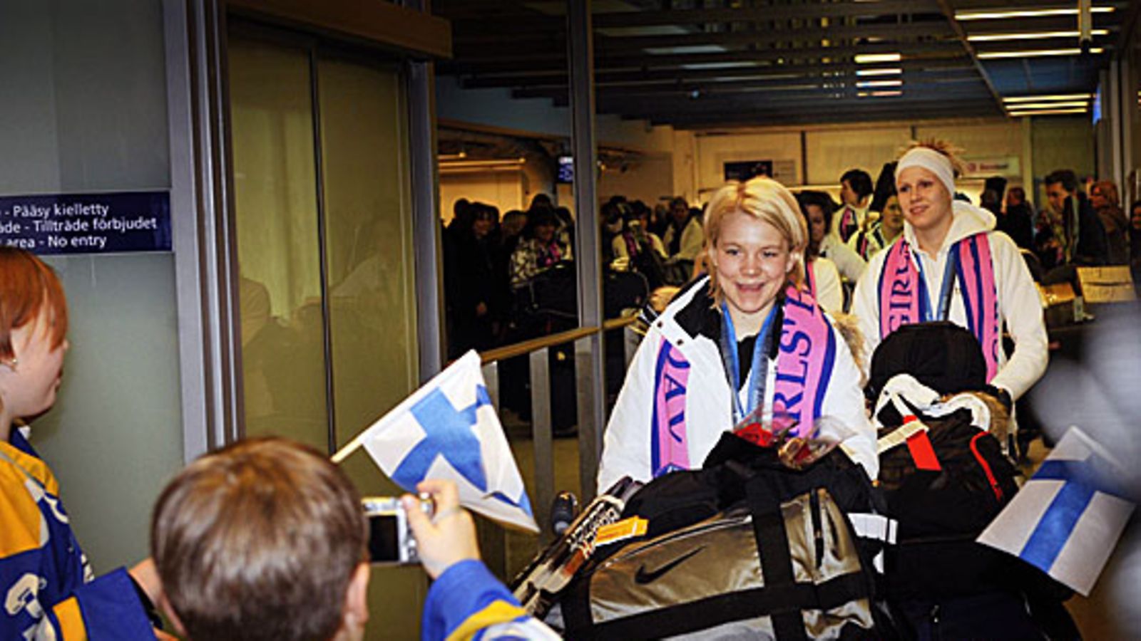 Naisleijonat palasi Suomeen maanantaina. Kuva: Vesa Moilanen/GETTY.