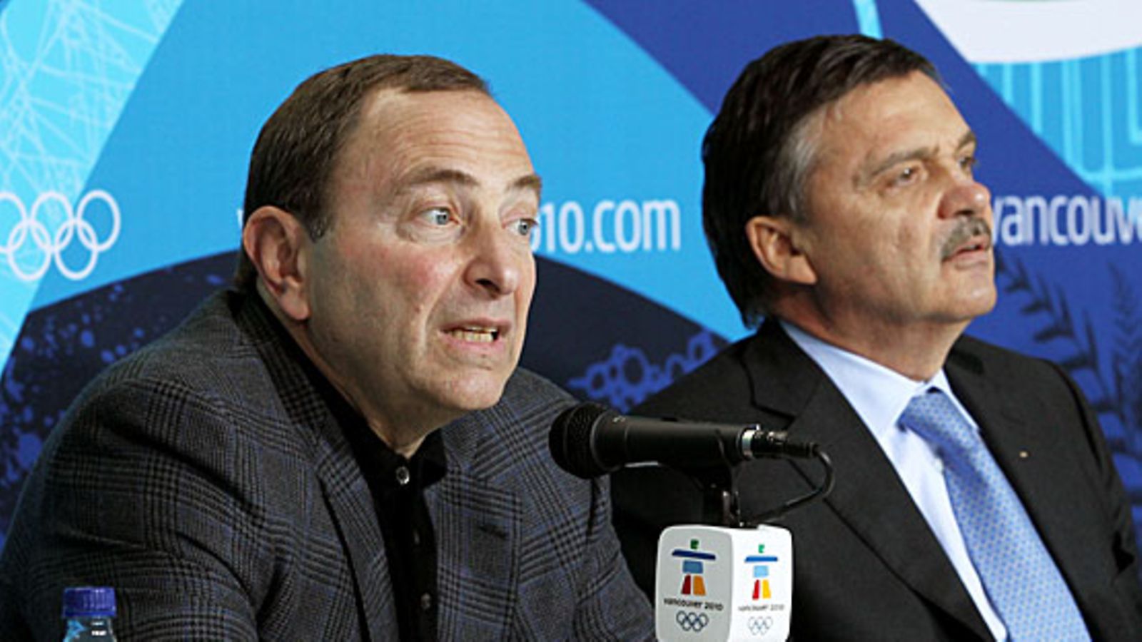 Gary Bettman, Rene Fasel, kuva:Getty/Bruce Bennett