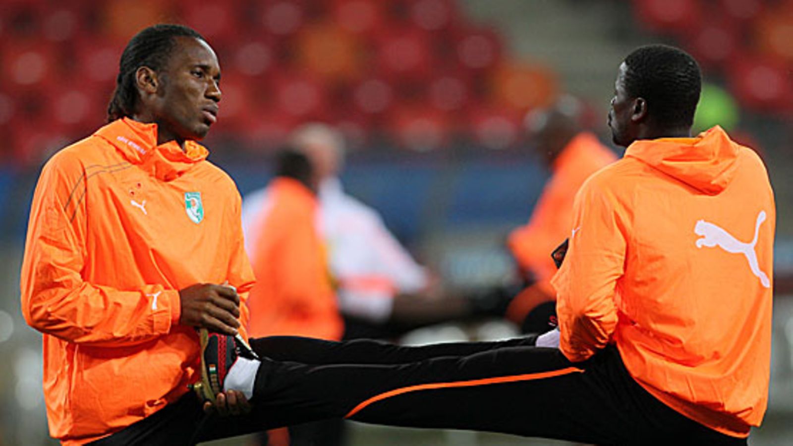 Didier Drogba ja Aruna Didane, kuva: Robert Ghement/EPA
