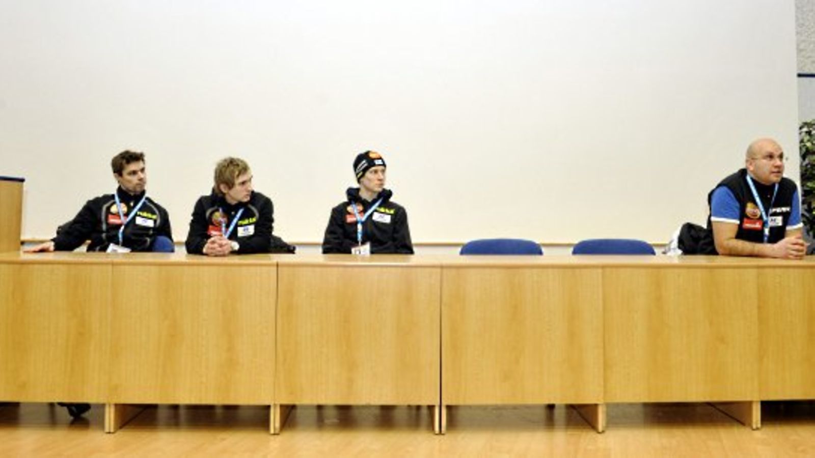 Matti Hautamäki, Juha-Matti Ruuskanen, Ville Larinto ja Janne Väätäinen (Kuva: Timo Jaakonaho/Lehtikuva)