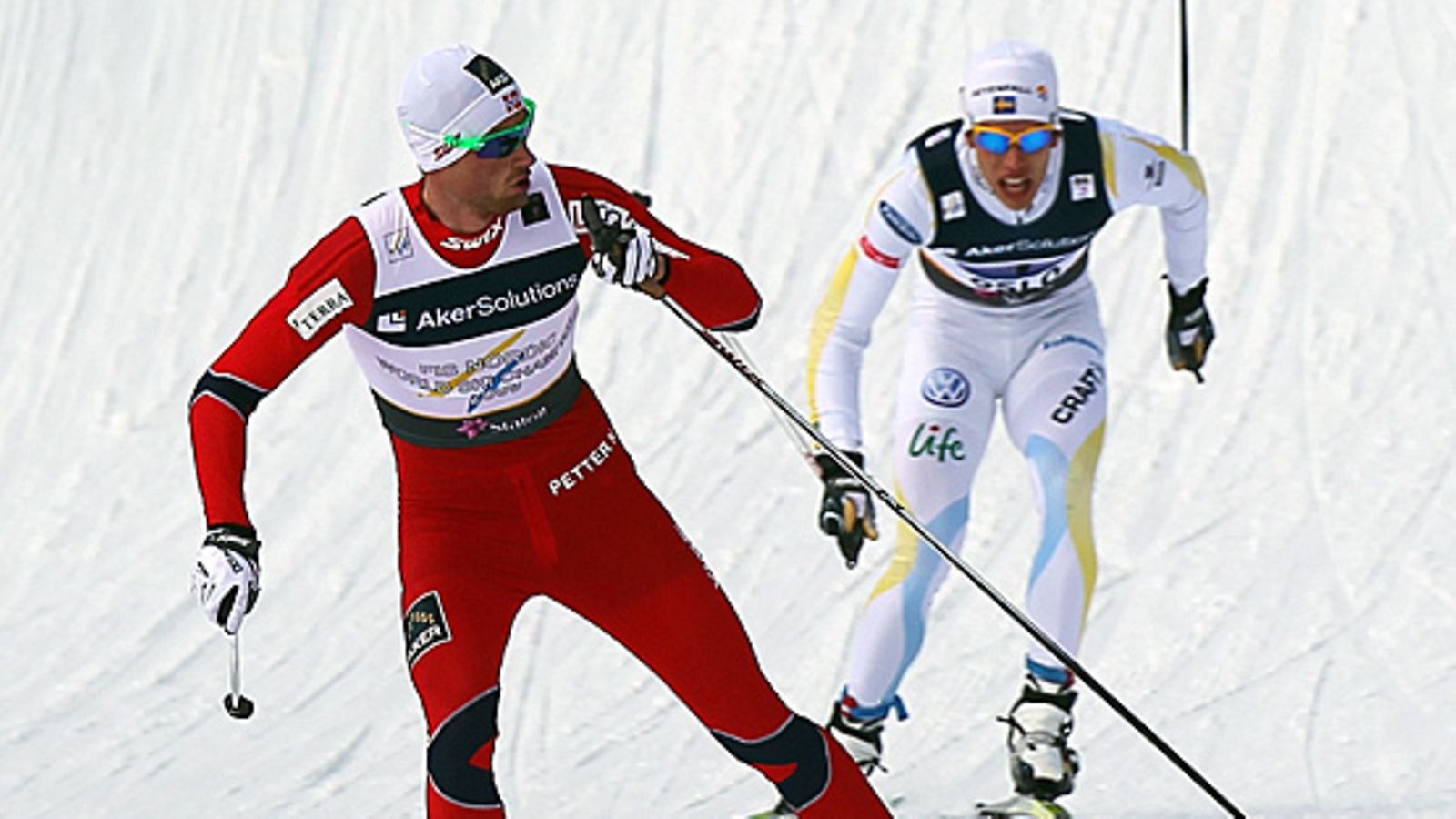 Petter Northug ja Marcus Hellner
