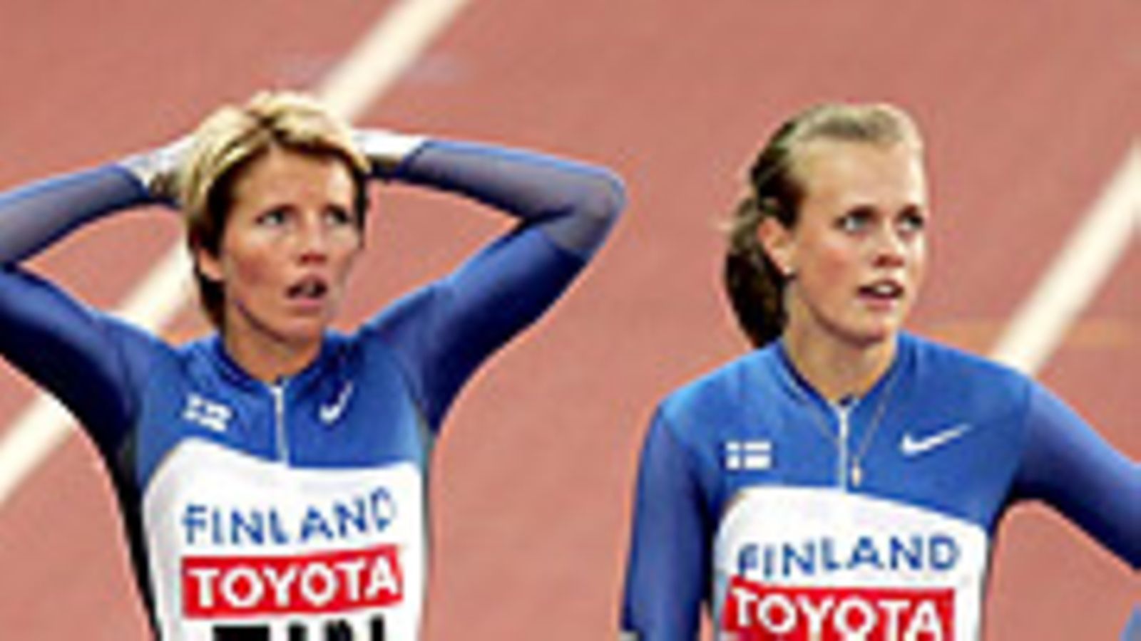 Heidi Hannula ja Sari Keskitalo (Kuva: Andy Lyons/Getty Images)