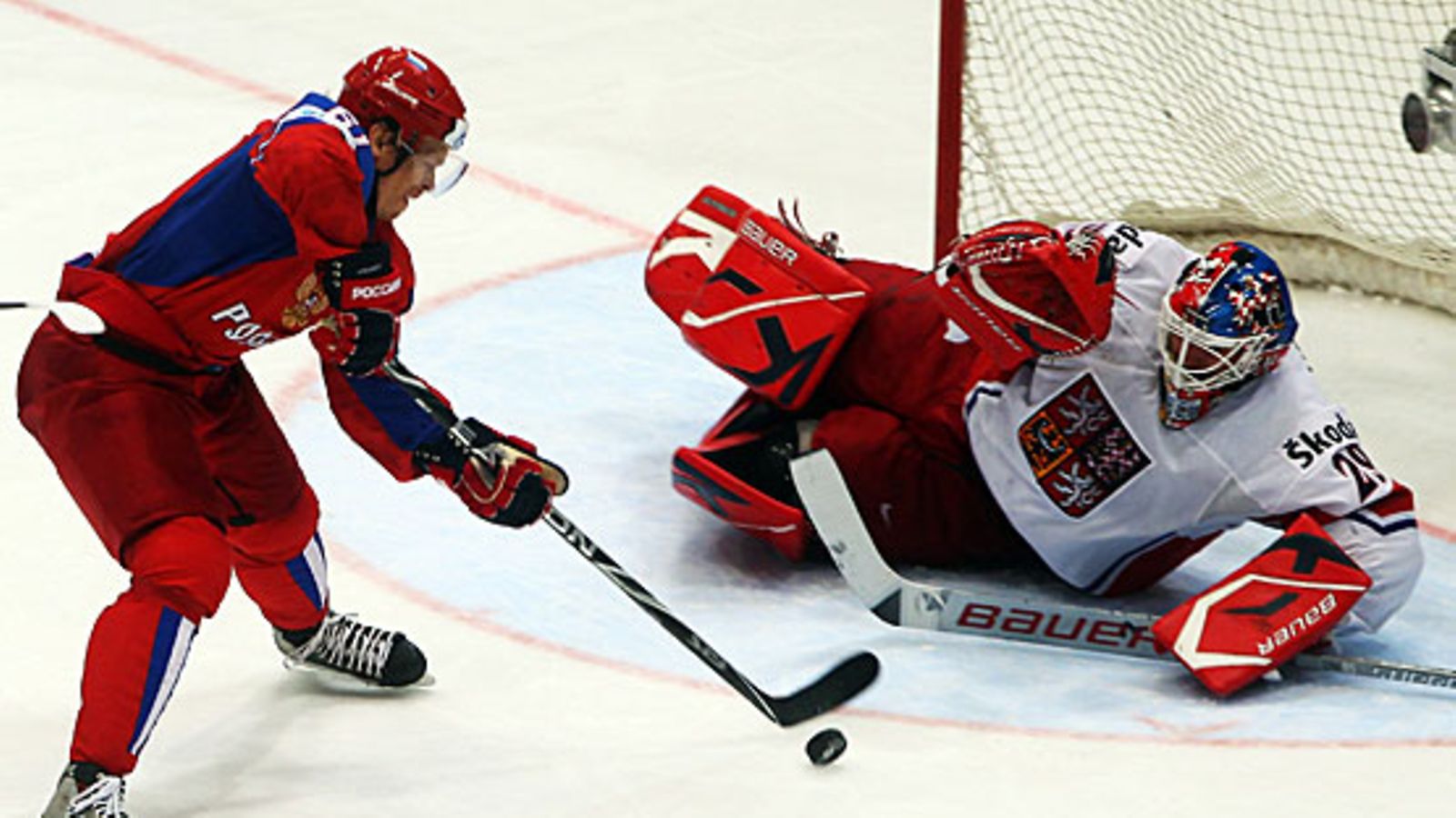 Maxim Afinogenov, Tomas Vokoun, kuva:Getty/Lars Baron